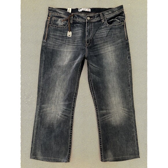 Tin Haul Other - NWT Mens Tin Haul JEANS Mens Size 40 Regular Joe Bootcut Short Hemmed Distressed